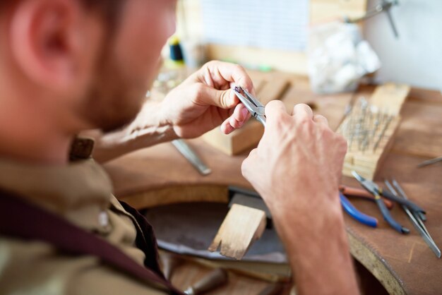 Goldsmith Making Ring