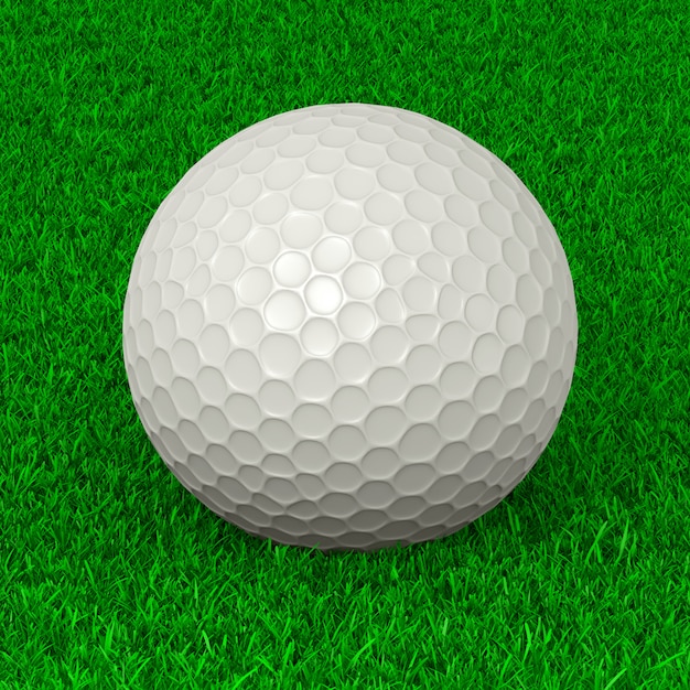 Golf Ball on Grass