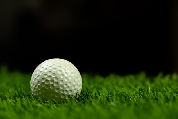 Golf ball on grass 
