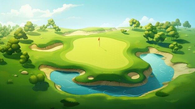 golf spelen spel