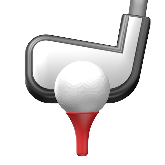 Photo golf sport equipment 3d icon