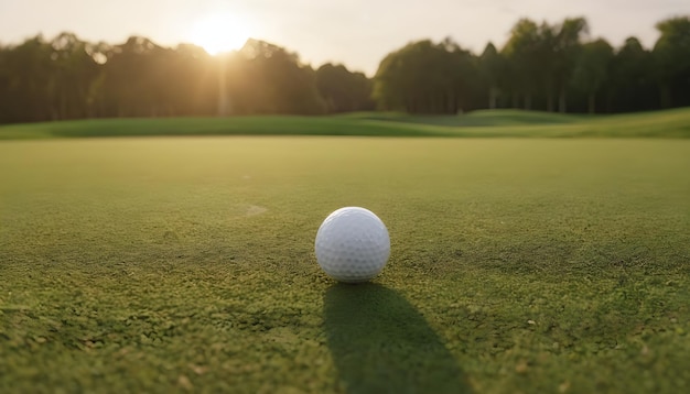 Golfbal op het veld