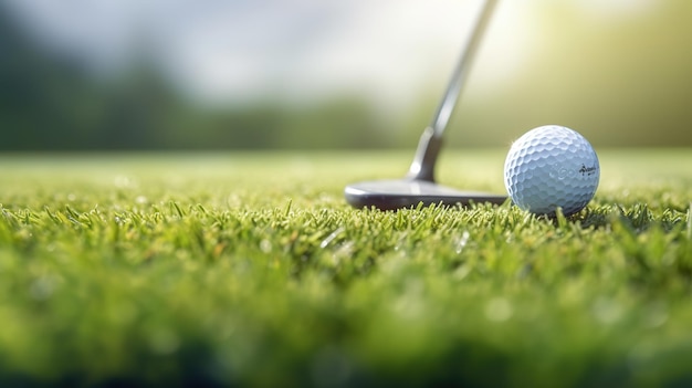 Golfclub met een balGenerative Ai