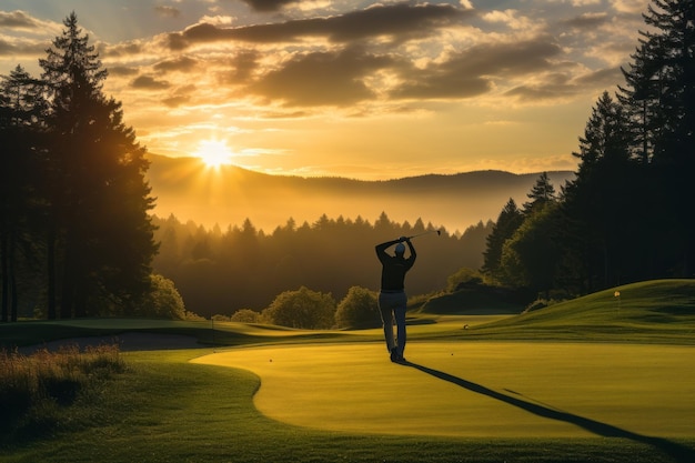 Golfer raakt een lange rit Generatieve AI