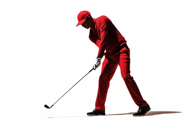 Golfer in Swing Pose