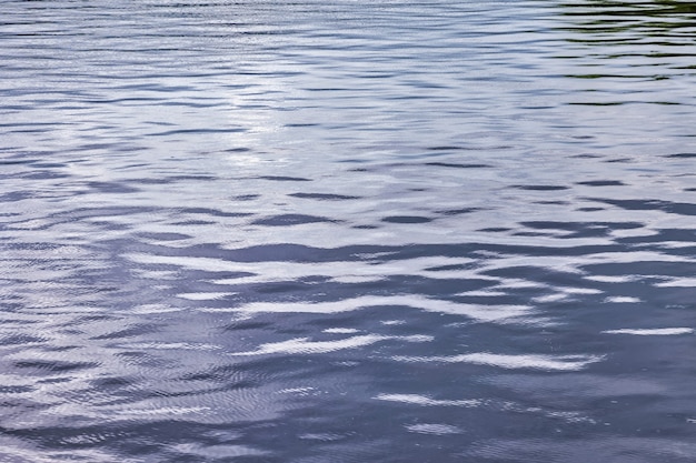 Golfpatroon achtergrond golven op het wateroppervlak. Uitzicht op zoet of zeewater aan de oppervlakte. Rimpelingen auqa abstracte achtergronden van zee of oceaangolf. Aqua getextureerd behang concept. Ruimte voor site kopiëren