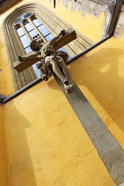 Golgotha bij oude kerk, Duitsland