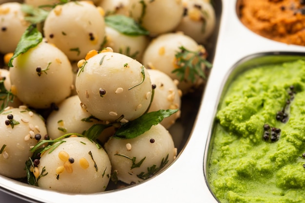 Photo goli idli or idly balls