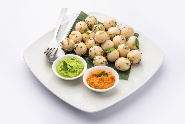 Photo goli idli or idly balls