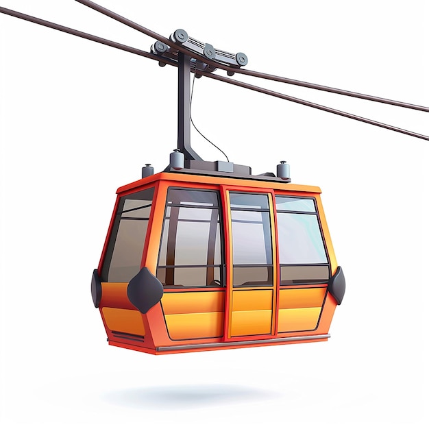 a gondola with a picture of a cable car