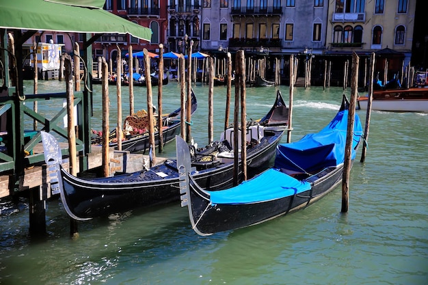 Gondolas in Venice, Italy