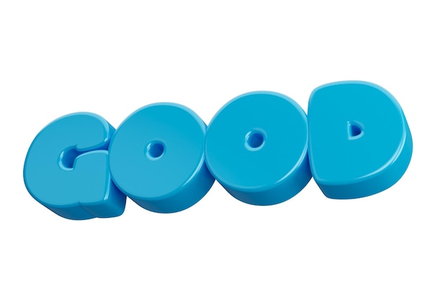 Good 3d render text phrase inscription