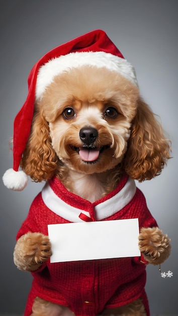 good dog good poodle text logo mockup december christmas mock up