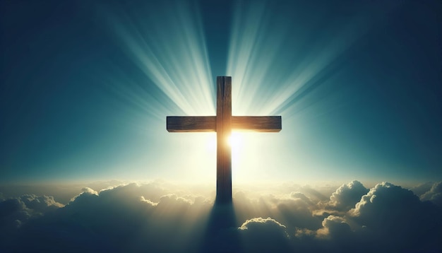 Photo good friday holiday cross crucifixion of jesus christ background