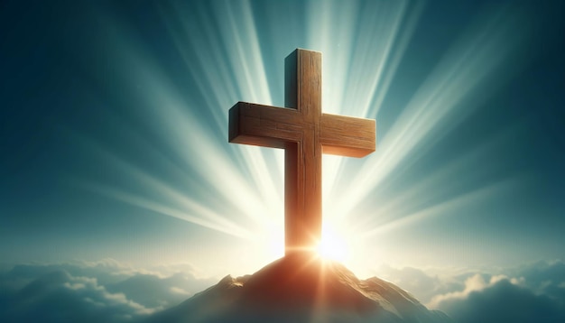 Good Friday Holiday Cross Crucifixion of Jesus Christ Background