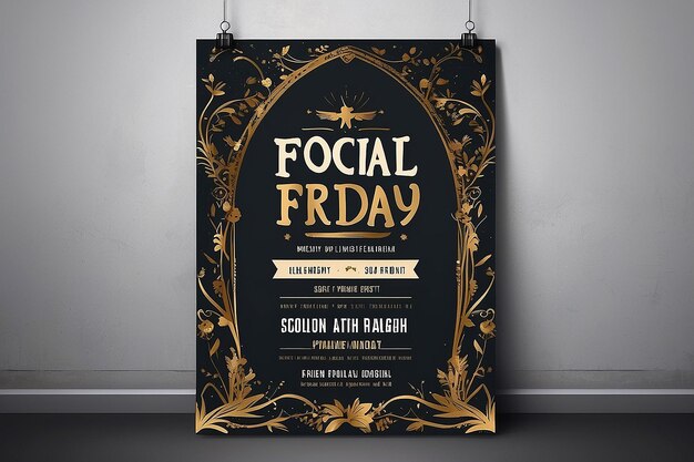 Foto good friday social poster template