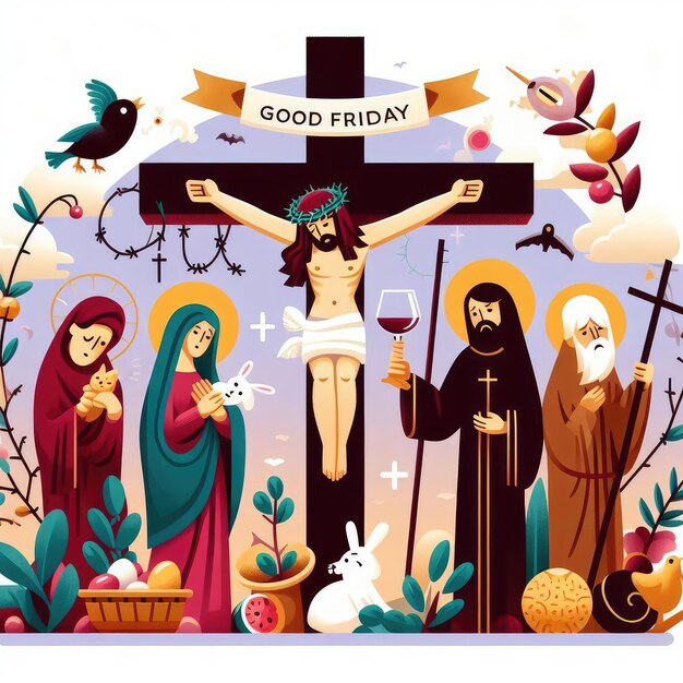 GOOD FRIDAY VECTOR ILLUSTRATIONS