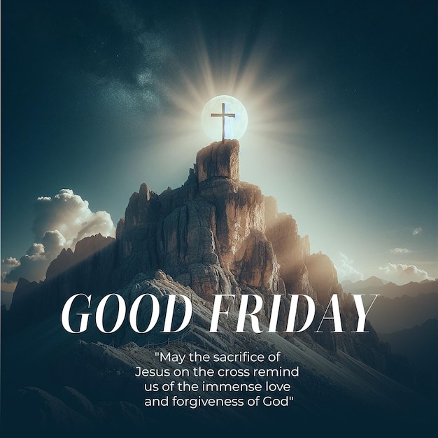 Photo good friday wish for social media