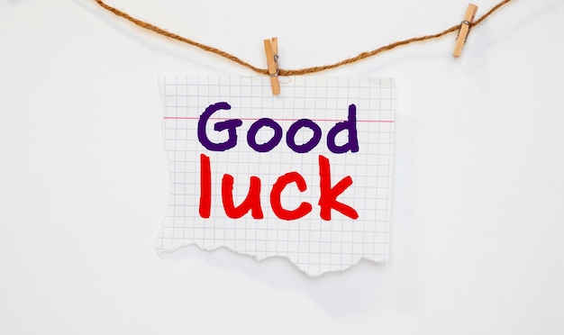 good luck message