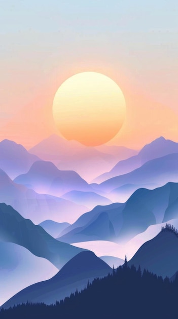 good morning scene background wallpaper blessing message