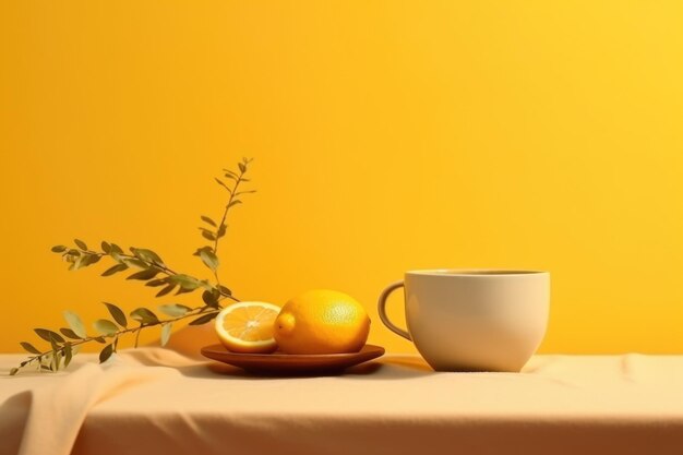 Фото Доброе утро с завтраком, кофе, соком и потрясающим видом.