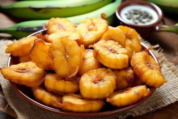 Photo a good serving of fried food brazilian snack