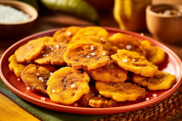 Photo a good serving of fried food brazilian snack