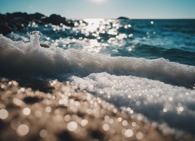 Foto una bella giornata di sole in mare