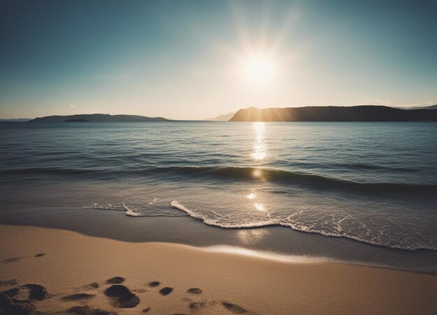 Foto buona giornata di sole in mare