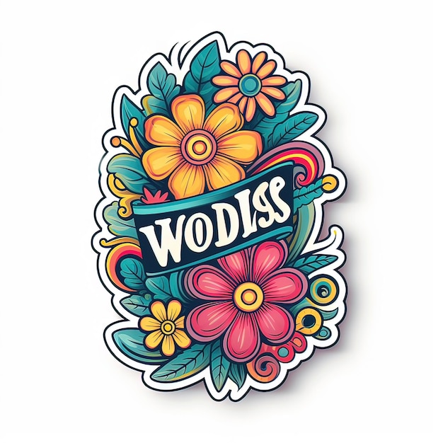 Good vibes sticker Generative ai