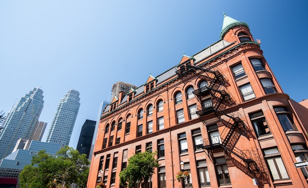 Edificio gooderham a toronto, in canada