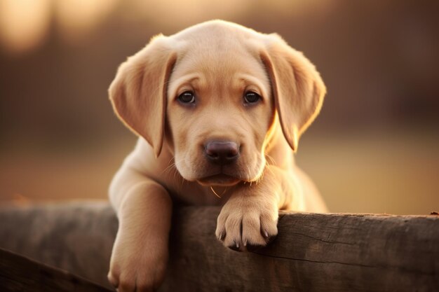 Foto di buon carattere simpatico cane labrador simpatico animale domestico con la lingua genera ai