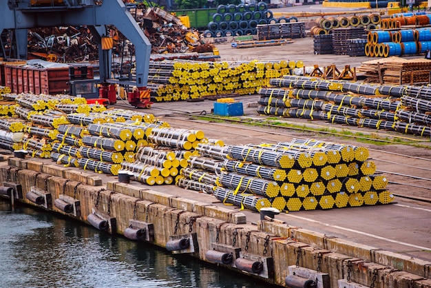 Goods in the sea port