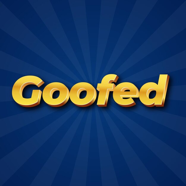 Текстовый эффект Goofed Gold JPG, привлекательная фоновая фотография карты