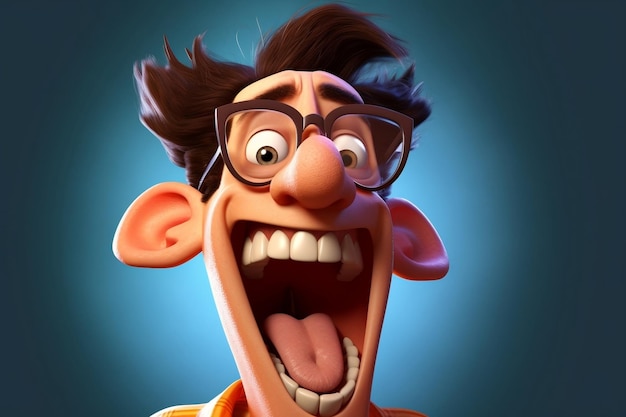 Photo goofy cartoon character ai