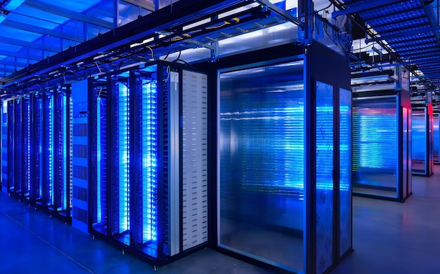 Photo google data center technology internet communication computer network