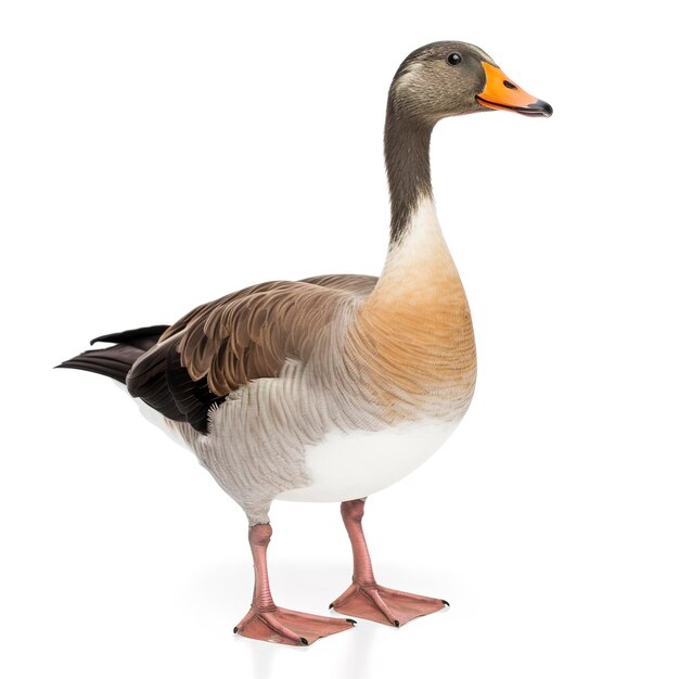 Goose isolated on white background generate ai