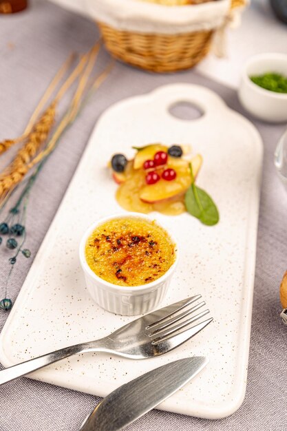 Goose liver pate with caramel crust