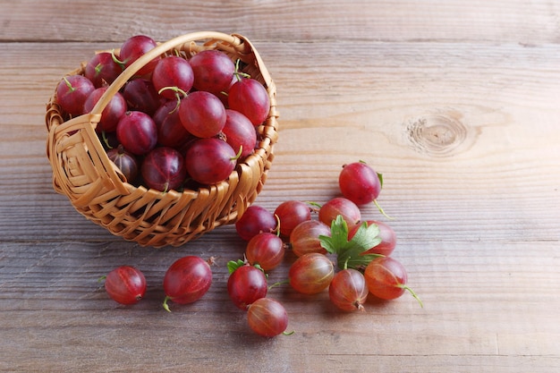 Gooseberries in a basket