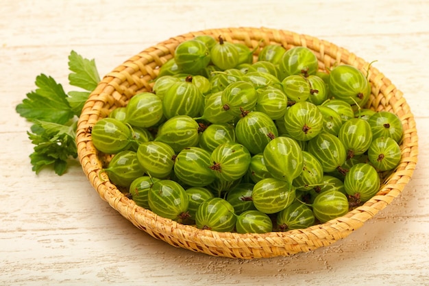 Gooseberries in the bowl