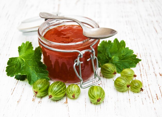 Photo gooseberry jam