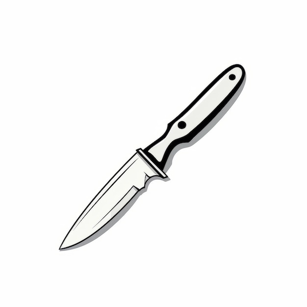 Photo goosepunk knife icon on white background