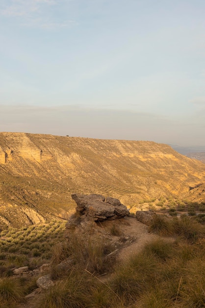 Photo gorafe desert and dolmens granada spain