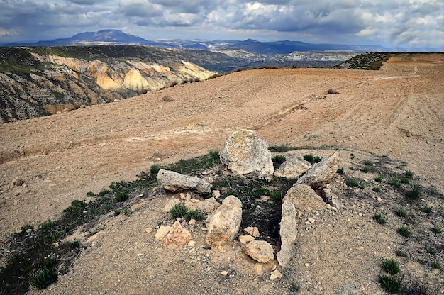 Gorafe megalithic park. Granada - Andalusia, Spain.