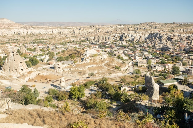 Goreme National Park of Nevsehir Turkey Cave house architectures of Cappadocia Travelling concept