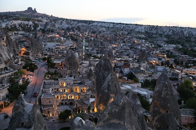 Goreme-stad in Cappadocië