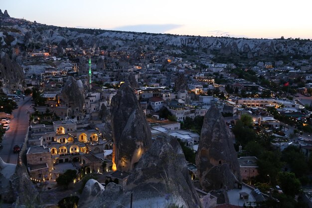 Goreme-stad in Cappadocië