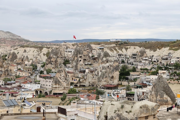 Goreme-stad in Cappadocië