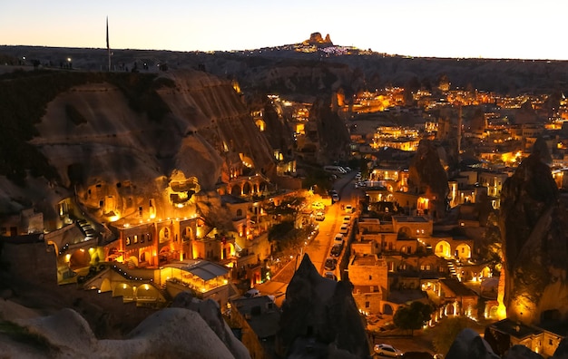 Goreme Town in Cappadocia Nevsehir Turkey