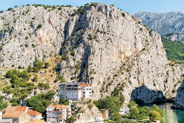 Gorge and Cetina River of Omis, Dalmatia, Croatia